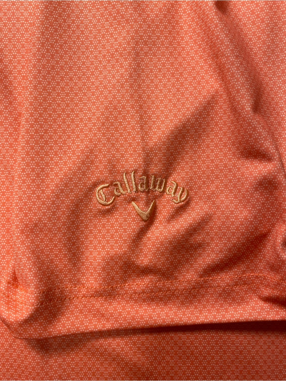 Callaway Men’s Coral Orange Performance Polo - Picture 4 of 6